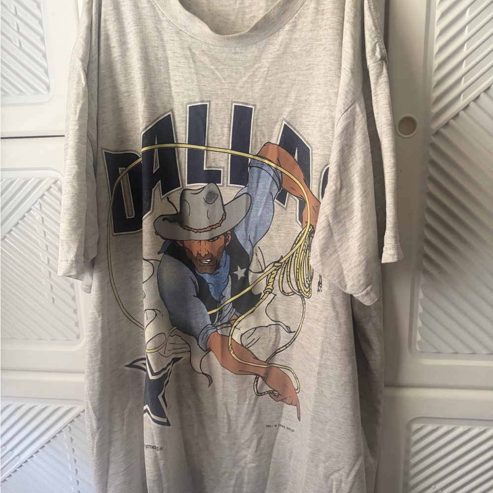 Vintage Gray Dallas Graphic Men's T-Shirt